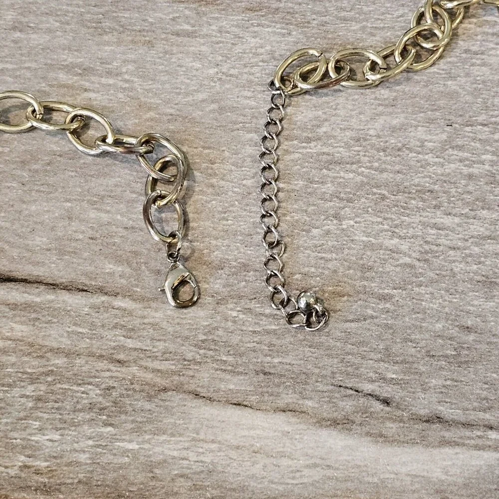 Womens Gold O Ring Etched Chain Waist‎ Belt Large Retro Adjustable 36-39